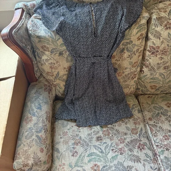 Miami Black and White Polka Dot Midi Dress - Picture 3 of 4